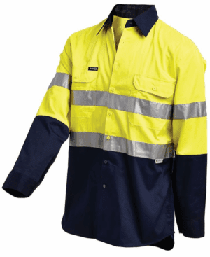 WorkIt Vent Shirt LS HVis Tape