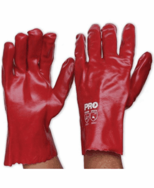 Red PVC Glove 27cm