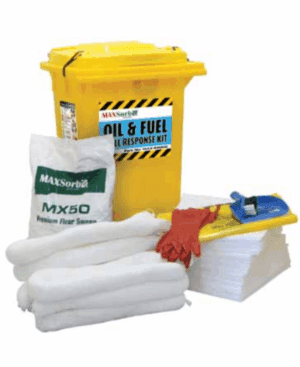 Spill Kit Oil & Fuel 240L Wheelie Bin