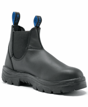Steel Blue Hobart Slip On Safety Boot Black