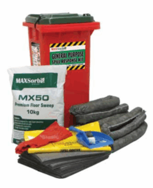 Spill Kit General Purpose 120L Wheelie Bin