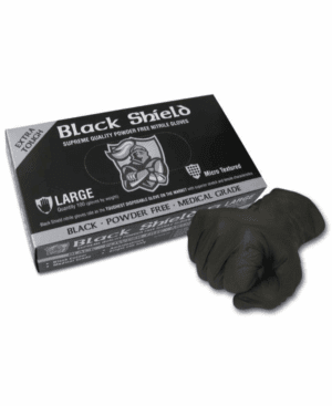 Black Shield Heavy Duty Nitrile Disposable Gloves