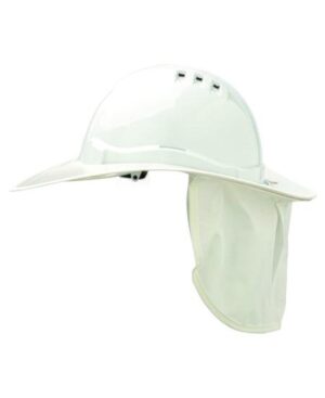 Plastic Hard Hat Brim V9 White