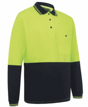 WorkIt Polycotton Polo LS HVis