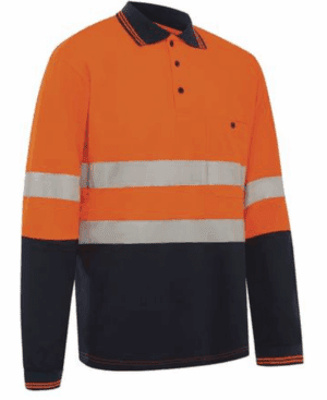 WorkIt 5004 Polo Shirt LS HVis Tape