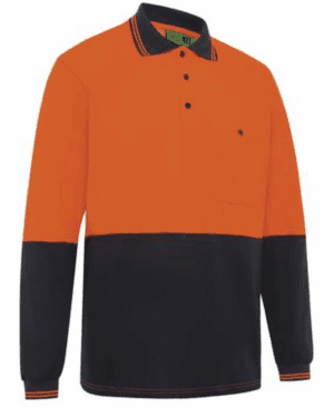 WorkIt Polycotton Polo LS HVis