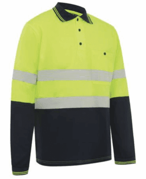 WorkIt 5004 Polo Shirt LS HVis Tape