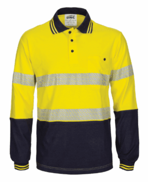 DNC Polo Shirt LS HVis Tape